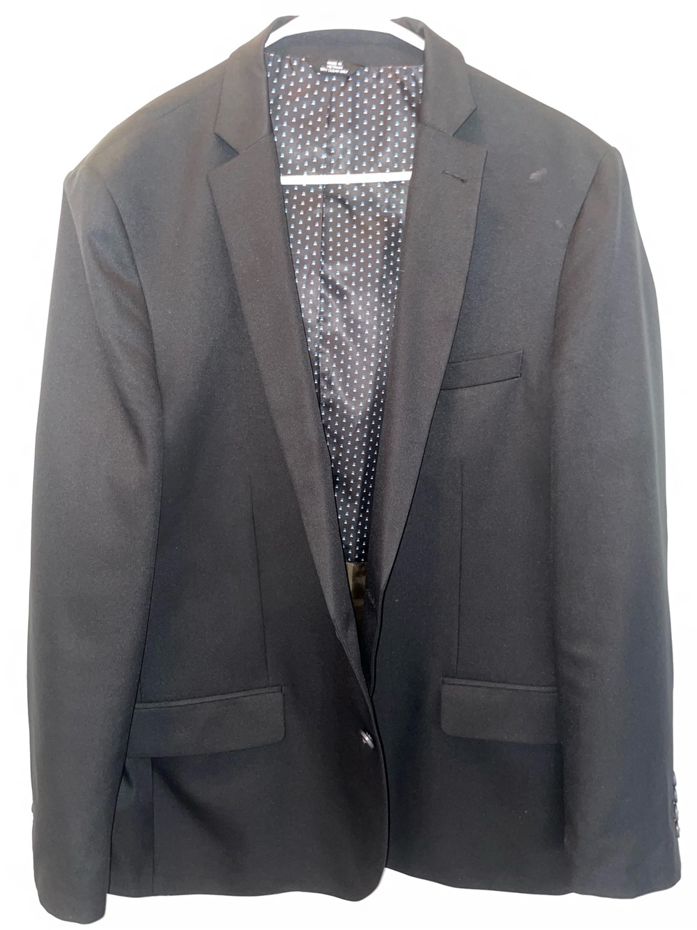 Haggar Black Men's Single-Breasted Notch Lapel Blazer